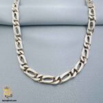 زنجیر نقره مردانه ایتالیایی فیگارو مدل NSM N47