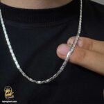 زنجیر نقره مردانه ایتالیایی مدل NSM N48