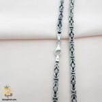 زنجیر نقره سیاه قلم مدل NSM N50