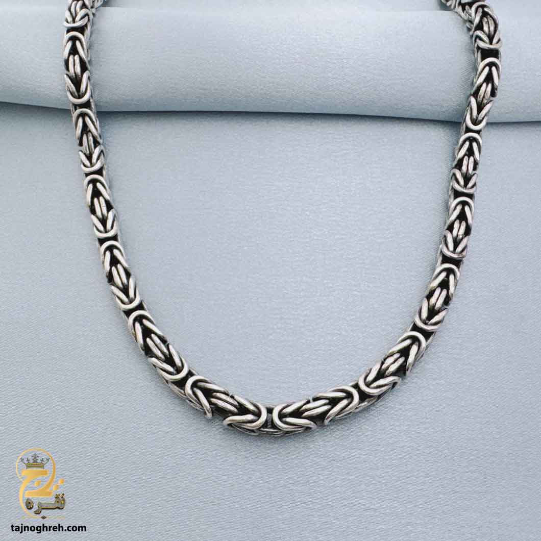 men-silver-chain-nsm-n50 زنجیر نقره مردانه سنگین مدل NSM N50