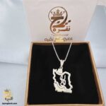 گردنبند نقشه ایران نقره مردانه مدل NSM N43