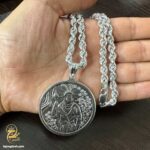گردنبند نقره شمایل حضرت ابوالفضل مدل NSM N49