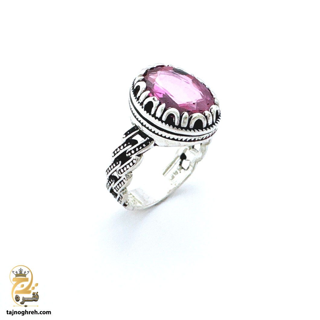 men-silver-ring-rsm-k110 انگشتر نقره توپاز مردانه مدل RSM K110