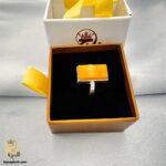 انگشتر عقیق شرف شمس مردانه مدل RSM K111