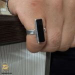انگشتر نقره مردانه آمیتیست مدل RSM K113