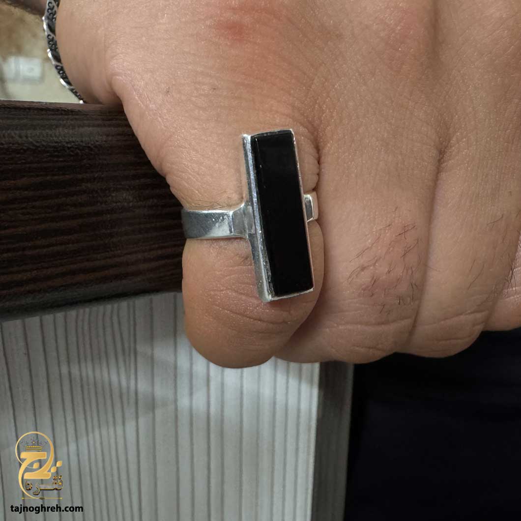 men-silver-ring-rsm-k113-2 انگشتر نقره مردانه آمیتیست مدل RSM K113