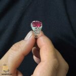 انگشتر یاقوت سرخ مردانه مدل RSM K114