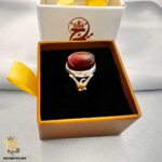 انگشتر نقره مردانه عقیق اصل مدل RSM K120