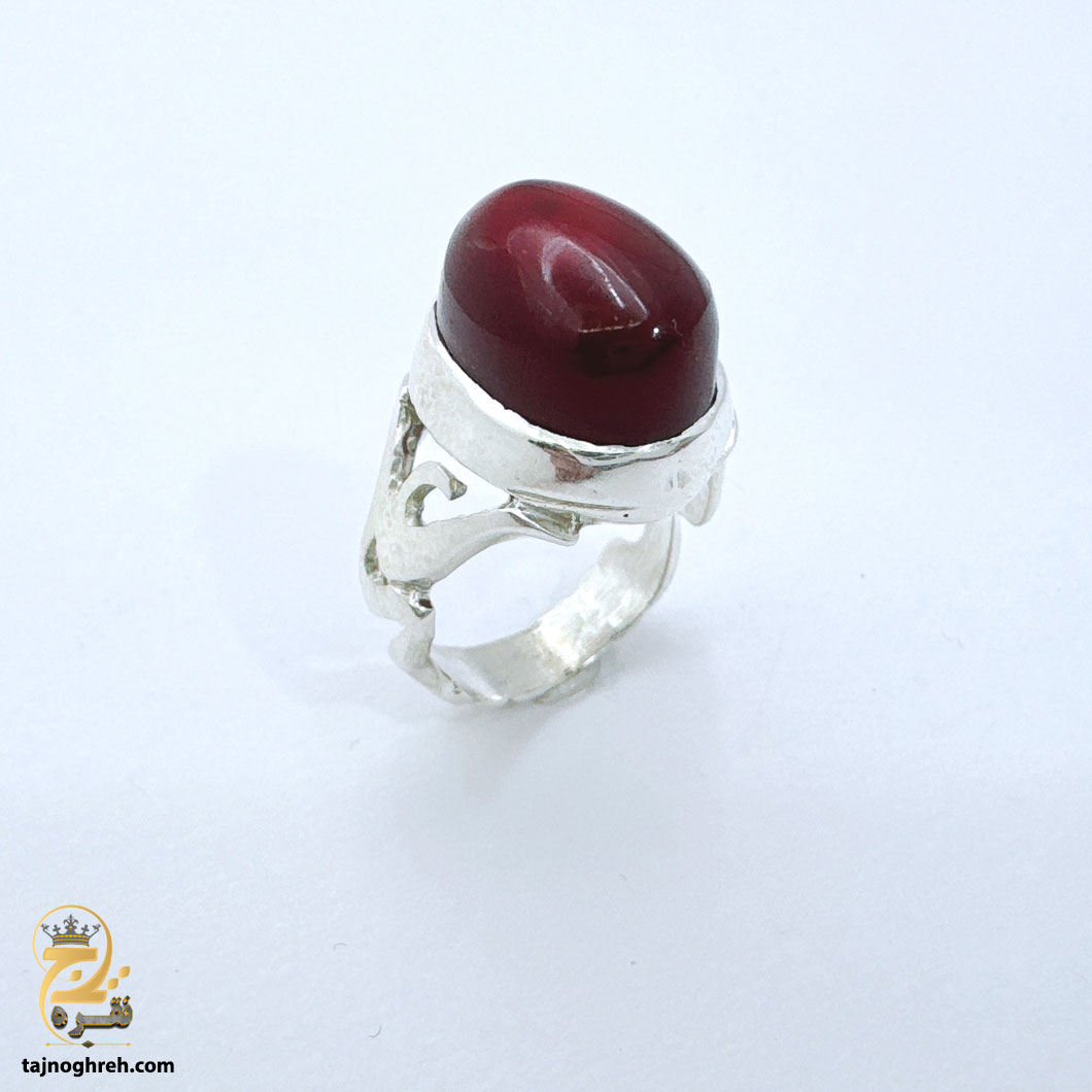 men-silver-ring-rsm-k120 انگشتر نقره عقیق مردانه مدل RSM K120