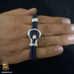 دستبند امگا نقره مردانه اورجینال مدل BSM B85