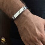 دستبند پلاک دار مردانه مدل BSM B87
