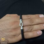 دستبند امگا نقره مردانه اصل مدل BSM B88