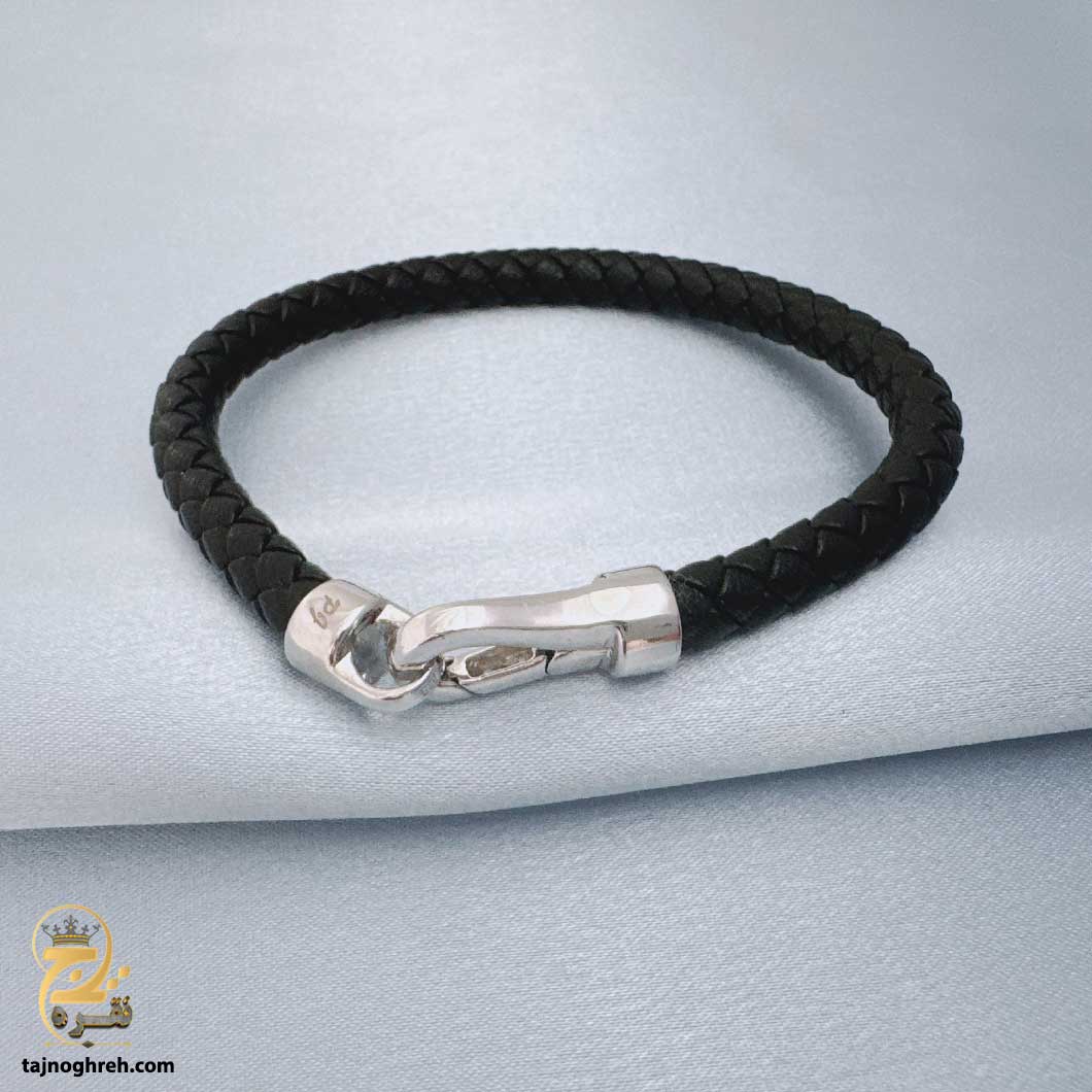 omega-men-bracelet-bsm-b88 دستبند امگا نقره مردانه مدل BSM B88