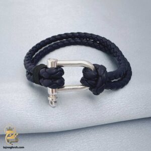 دستبند امگا نقره مردانه مدل BSM B90