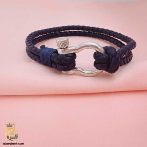 دستبند امگا نقره مردانه مدل BSM B91