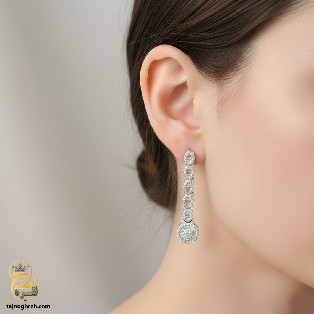 silver-earrin-esw-e68-01 گوشواره نقره مجلسی مدل ESW E68