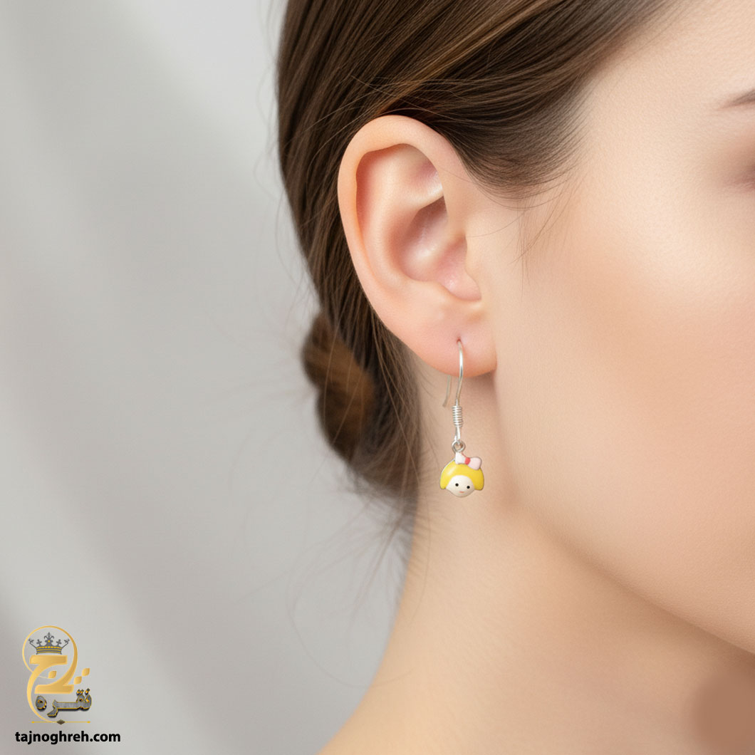 silver-earrin-esw-e72-0-1 گوشواره نقره دخترانه شیک مدل ESW E72