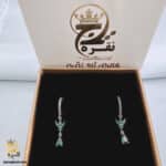 گوشواره نقره آویز دار مدل ESW E73