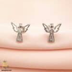 گوشواره نقره زنانه طرح فرشته مدل ESW E76
