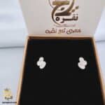 گوشواره نقره زنانه فانتزی شیک مدل ESW E80 IMAGE4