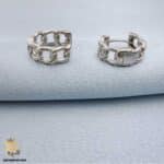 گوشواره نقره زنانه حلقه ای کارتیه مدل ESW E81 IMAGE4
