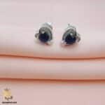 گوشواره نگین دار نقره مدل ESW E82
