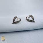 گوشواره نقره زنانه طرح قلب ظریف مدل ESW E86 IMAGE3