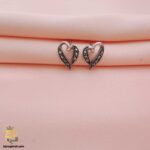 گوشواره نقره زنانه طرح قلب ظریف مدل ESW E86 IMAGE1