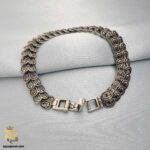 دستبند نقره پهن زنانه مدل DSW D53