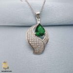 گردنبند نقره زنانه نگین دار مدل ZSW Z41