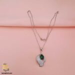 آویز گردنبند نقره نگین دار زنانه مدل ZSW Z41