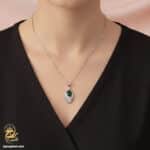 گردنبند نقره زنانه نگین دار مدل ZSW Z41