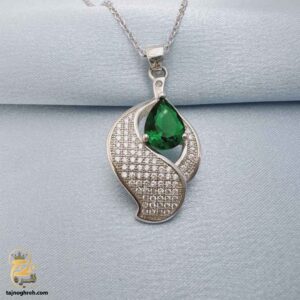 گردنبند نقره زنانه نگین دار مدل ZSW Z41
