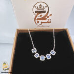 گردنبند نقره نگین دار زنانه مدل ZSW Z44