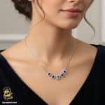 گردنبند نقره نگین دار زنانه مدل ZSW Z44
