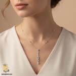 گردنبند نقره دخترانه شیک مدل ZSW Z46