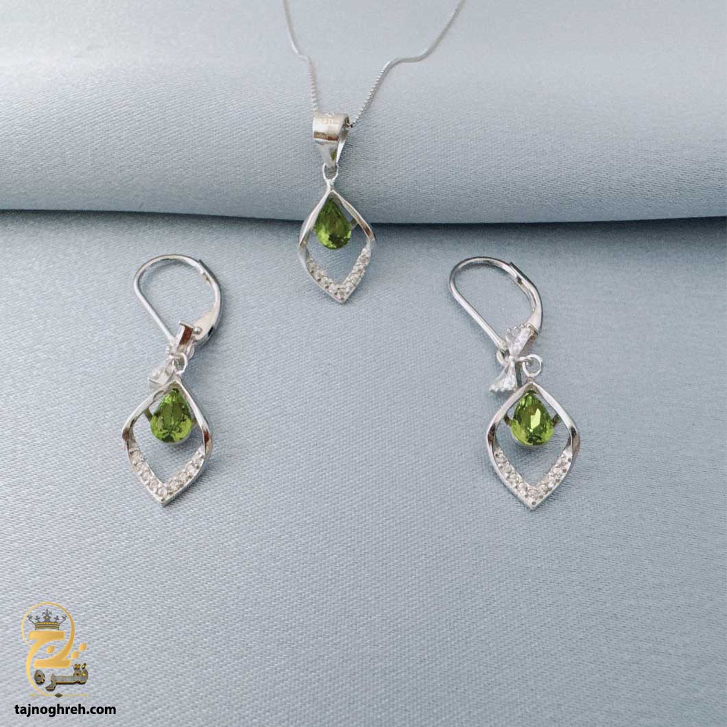half-set-silver-nsw-n6 نیم ست نقره نگین دار مدل NSW N6