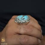 انگشتر فیروزه نیشابور دست ساز مدل HSR M31