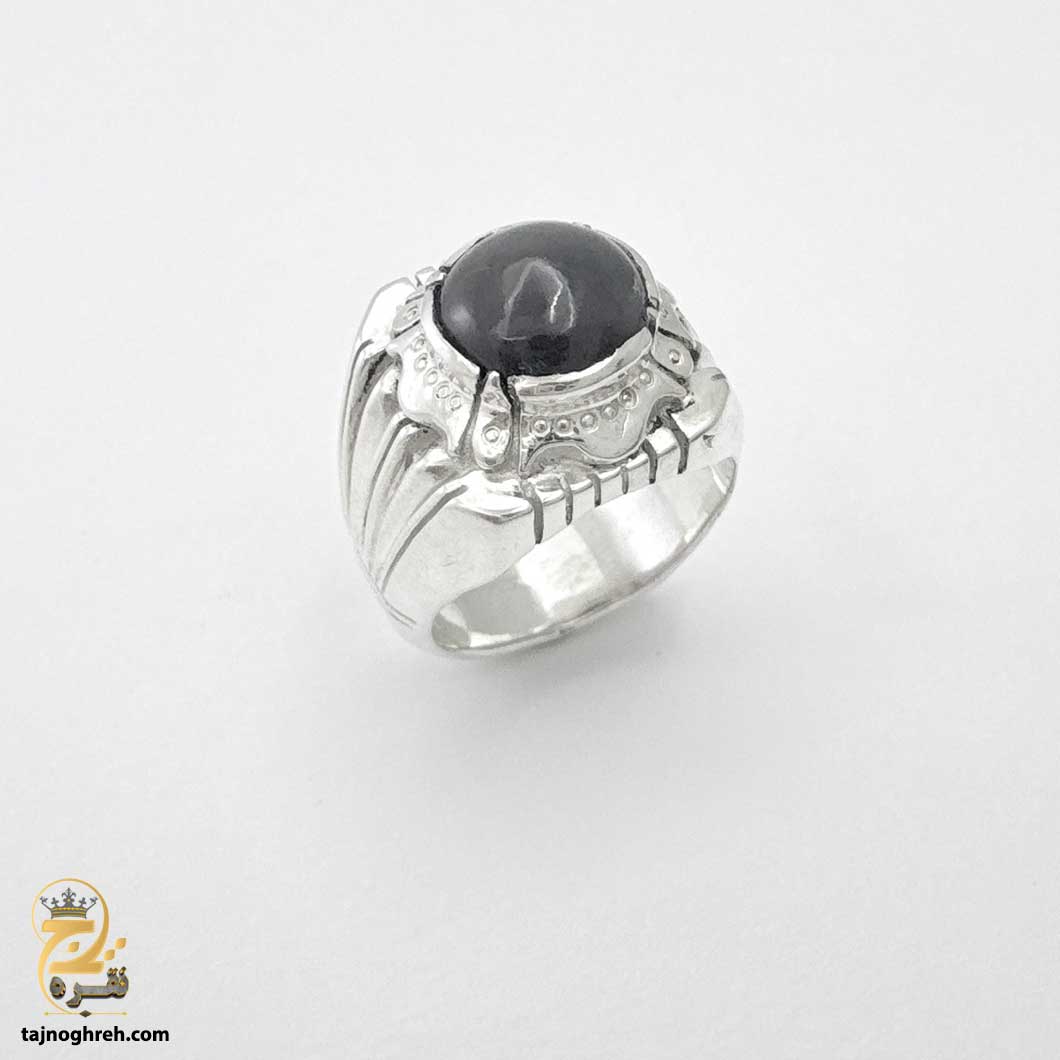 handmade-men-ring-hsr-m35 انگشتر نقره مردانه دست ساز اوپال مدل HSR M35