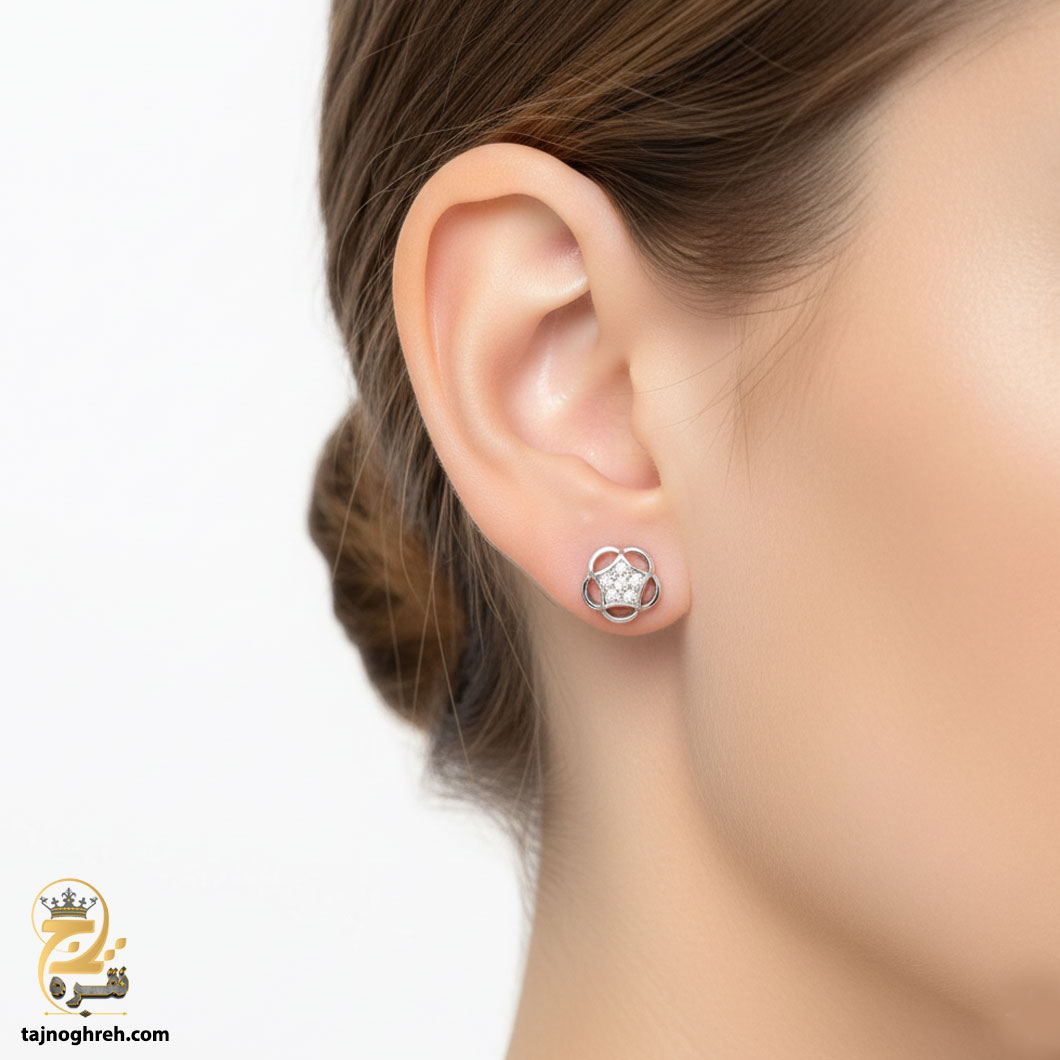 silver-earrin-esw-e74-0- گوشواره نقره زنانه مدل ESW E74