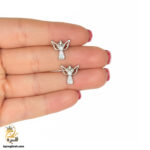 گوشواره نقره دخترانه شیک مدل ESW E76
