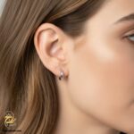 گوشواره نقره حلقه ای کوچک ساده مدل ESW E77