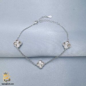 دستبند نقره زنانه ونکلیف مدل DSW D54