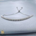 دستبند تنیسی نقره زنانه مدل DSW D55