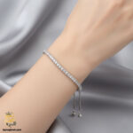 دستبند نقره تنیسی زنانه مدل DSW D55