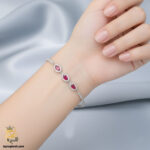دستبند تنیسی نقره زنانه مدل DSW D56
