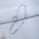 دستبند نقره نگین دار زنانه مدل DSW D59