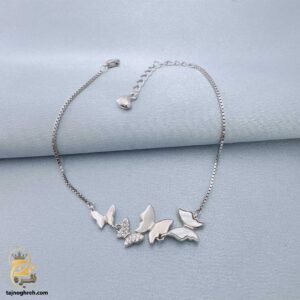 دستبند نقره زنانه شیک مدل DSW D61