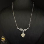 گردنبند نقره زنانه نگین دار مدل ZSW Z52