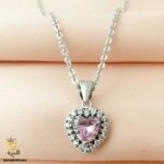 گردنبند نقره نگین دار زنانه مدل ZSW Z54